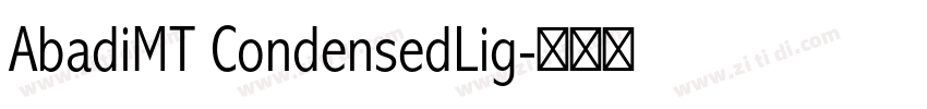 AbadiMT CondensedLig字体转换